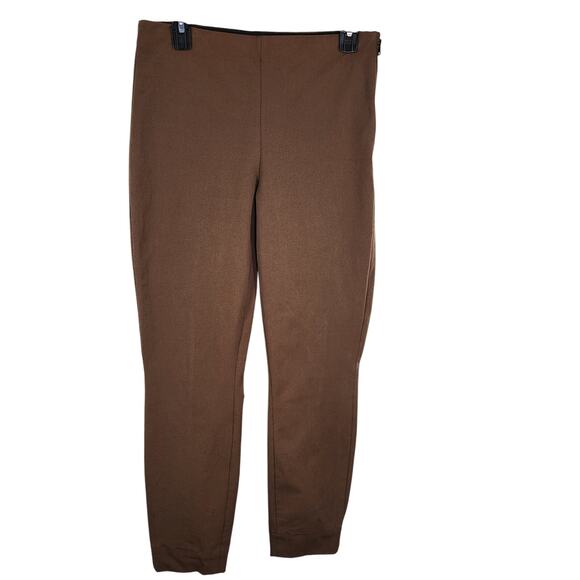 Everlane Womens Bi-Stretch Work Pant Size 6 Mid Rise Slim Side Zip Cocoa Stretch - Picture 1 of 12